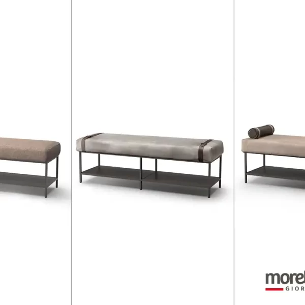 Panche con basamento alluminio